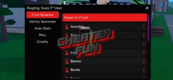 Raging Seas Roblox Script and Hack - Inf Stamina, Fruit Spawner, Auto Stats