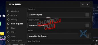 Blox Fruits Script: Sun Hub - Auto Skill, Auto Quest