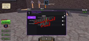 Pickaxe Tycoon Script - Auto Collect, Auto Deposit, Auto Merge