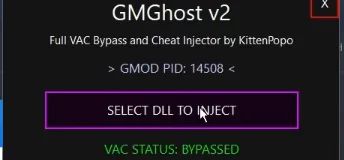 GMGhost -  Fast and simple Garry's Mod Injector