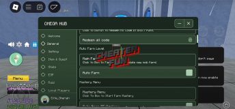 Blox Fruits Script Mobile Omega Hub - Auto Farm Mastery Menu