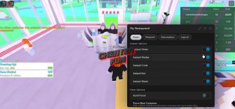 My Restaurant! Script - Auto Farm, Walk Speed, Teleport