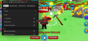 Pickaxe Mining Simulator Script: Auto Click, Auto Mine & More
