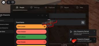 Road-Side Shawarma Script - Auto Shawarma, Auto Item Giver