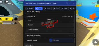 Anime Fighters Simulator Mobile Script Platinium - AutoFarm