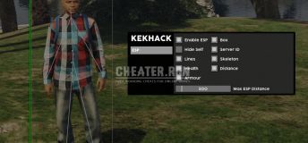 GTA FiveM External ESP (Skeleton) + NoRecoil + NoSpread