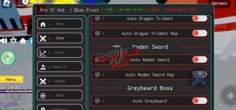 Min XT Hub Blox Fruits Script - Update Auto Farm Level