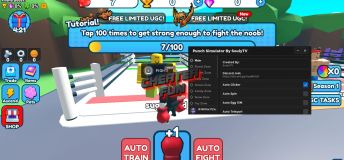 Punch Simulator Script - Auto Click, Auto Spin, Teleports