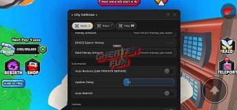 City Defense Tycoon Script, Hack - Auto Farms GUI