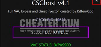 CSGhost v4.3 - Fast and simple CSGO injector will FULL Vac bypass