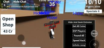 Hide and Seek Extreme Mobile Script - Get All Coins, Inf Jump