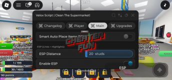 Clean the Supermarket! Script – Auto Place Items, ESP