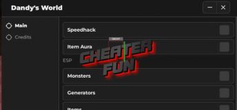 Dandy's World Script - Item Aura, ESP, Speed