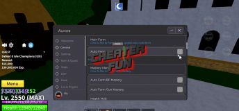 Aurora Hub Blox Fruits Mobile Script - AutoFarm, Mastery Farm