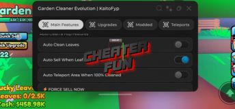 Garden Cleaner Evolution Script - Auto Clean, Auto Sell, Inf Range