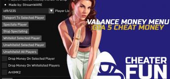 Cheat money GTA 5 - Valance Money Menu