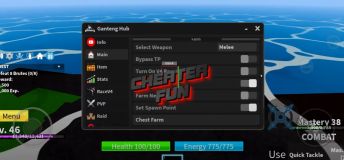 Blox Fruits Script: Ganteng Hub - Farm Level, Chest Farm