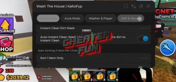 Wash The House Script - Instant Clean, Auto Sort Items