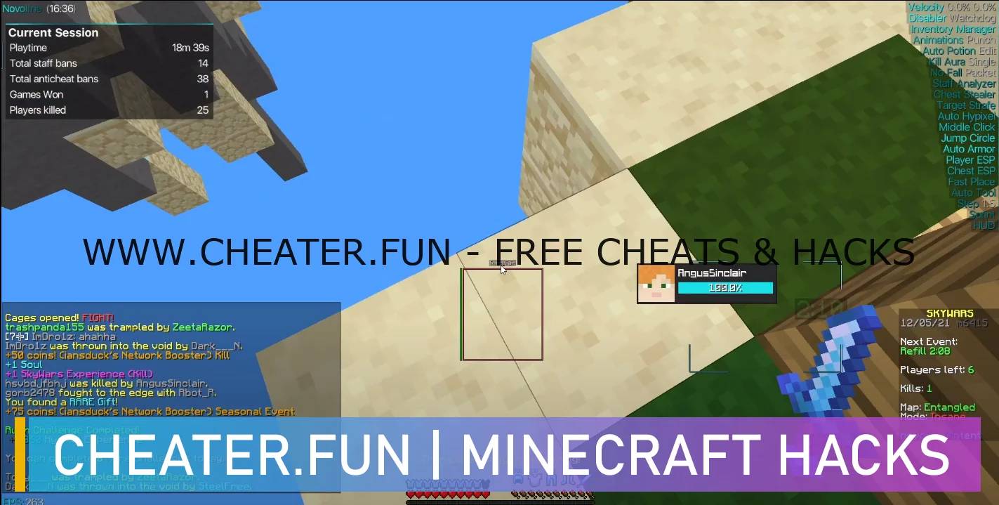 Download free cheats Minecraft