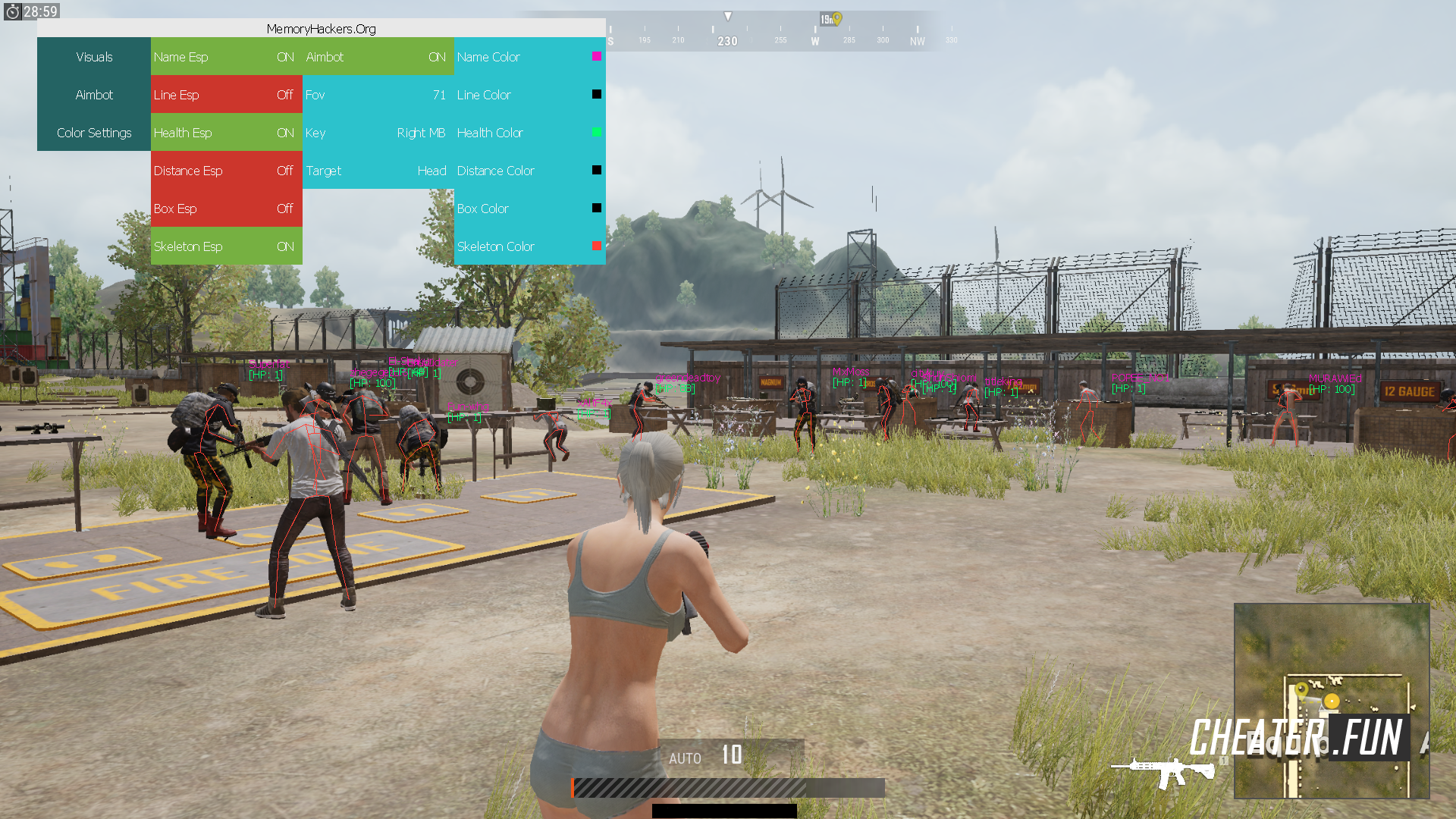 Download cheat for PUBG Lite XM hack - Aimbot, ESP, Color free - 