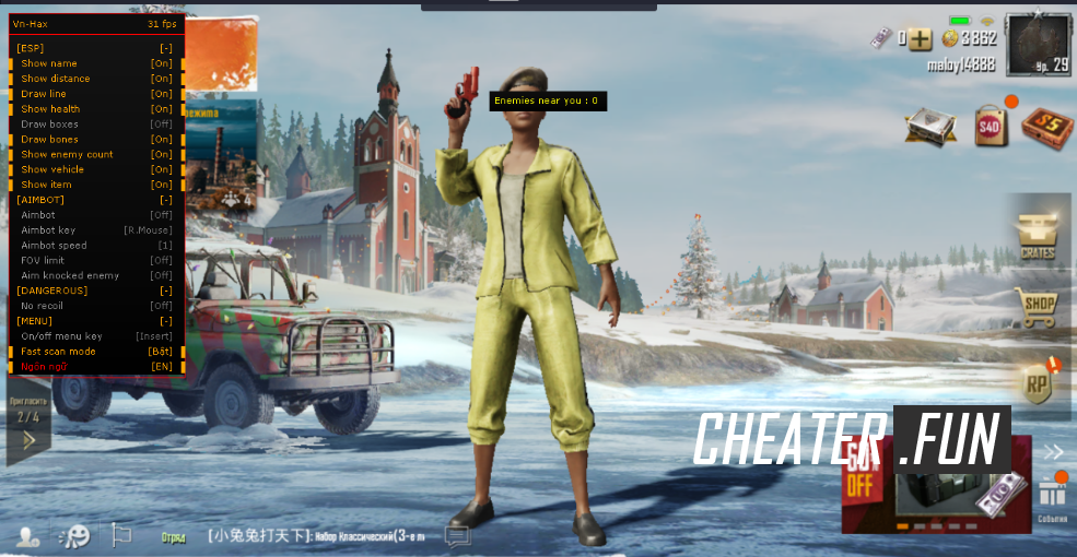 Download cheat for PUBG Mobile Multihack Aimbot+Wallhack ...