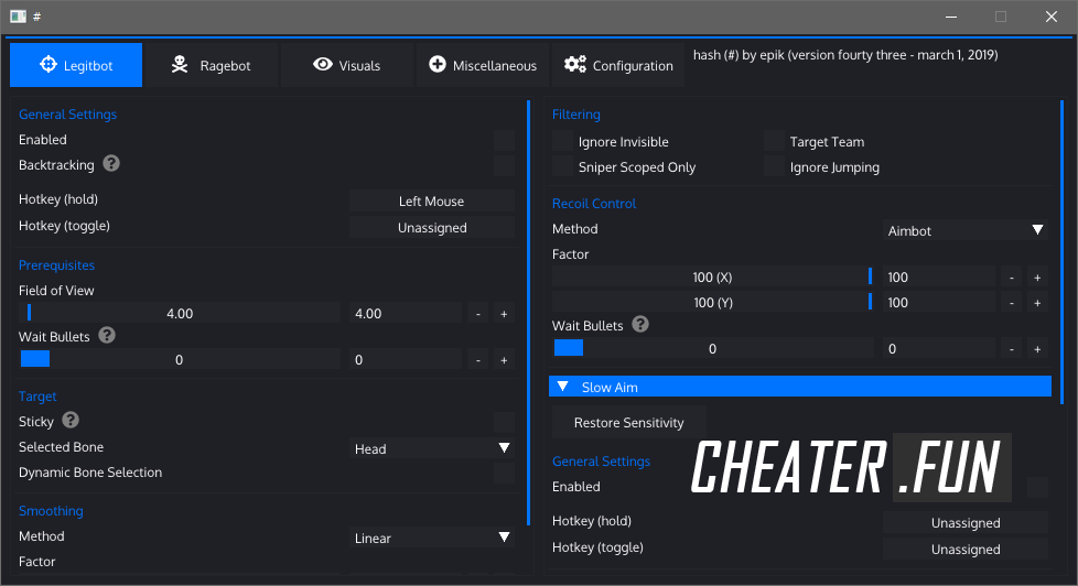 Aimbot Settings Warzone