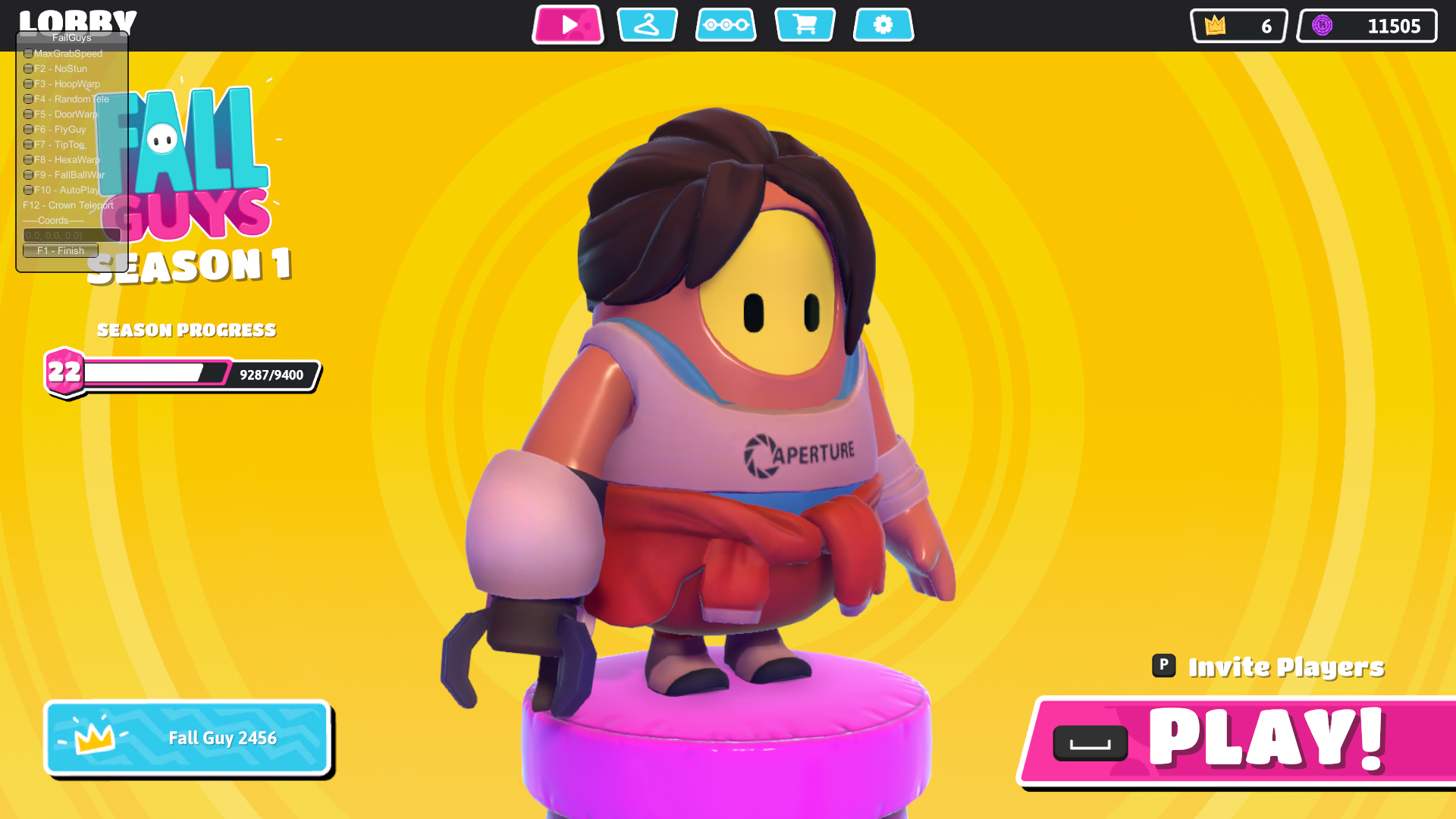 FailGuys Menu - FlyGuy, NoStun, HoopWarp, AutoPlay + bypass