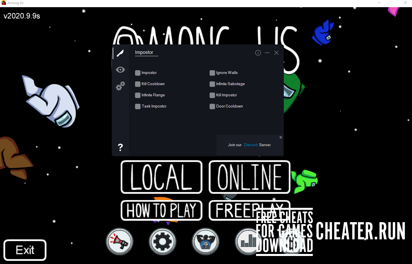 Among us - Hack mod menu hide & seek