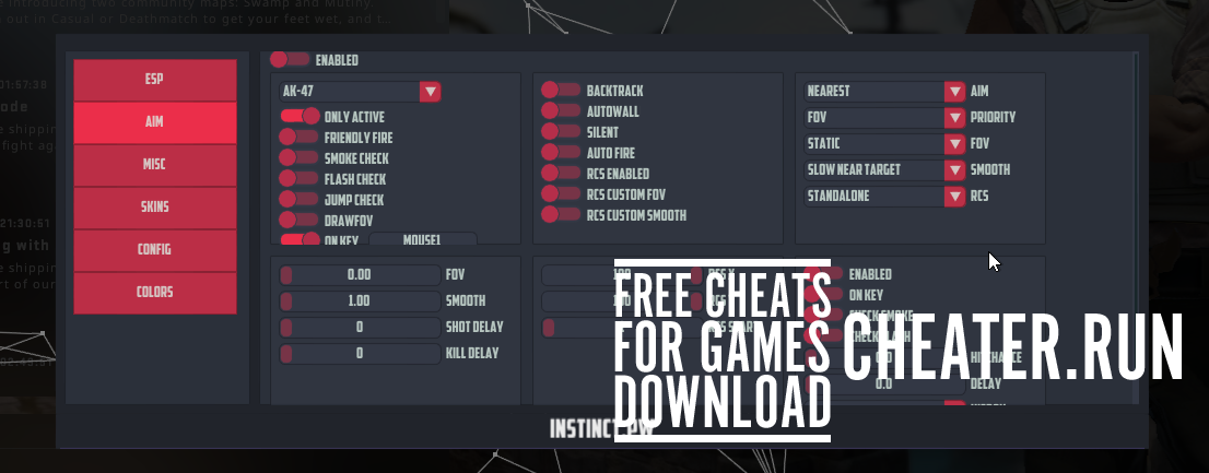 INSTINCT.PW free legit cheat csgo