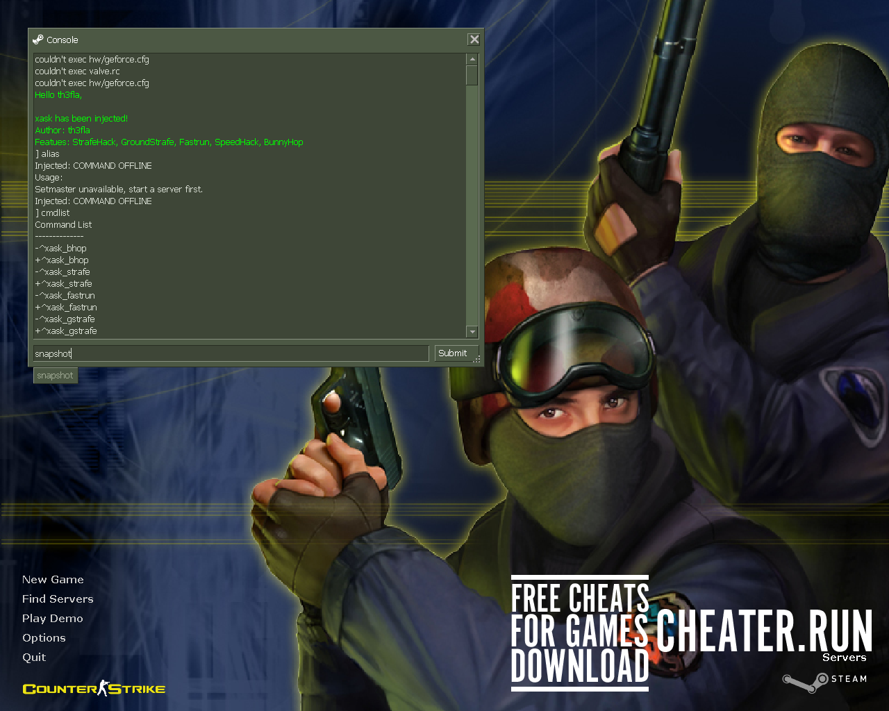 Simple Hack CS 1.6 KZ Cheat