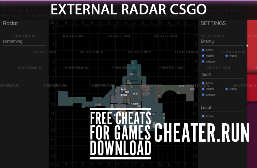 how to make a csgo radar hack html