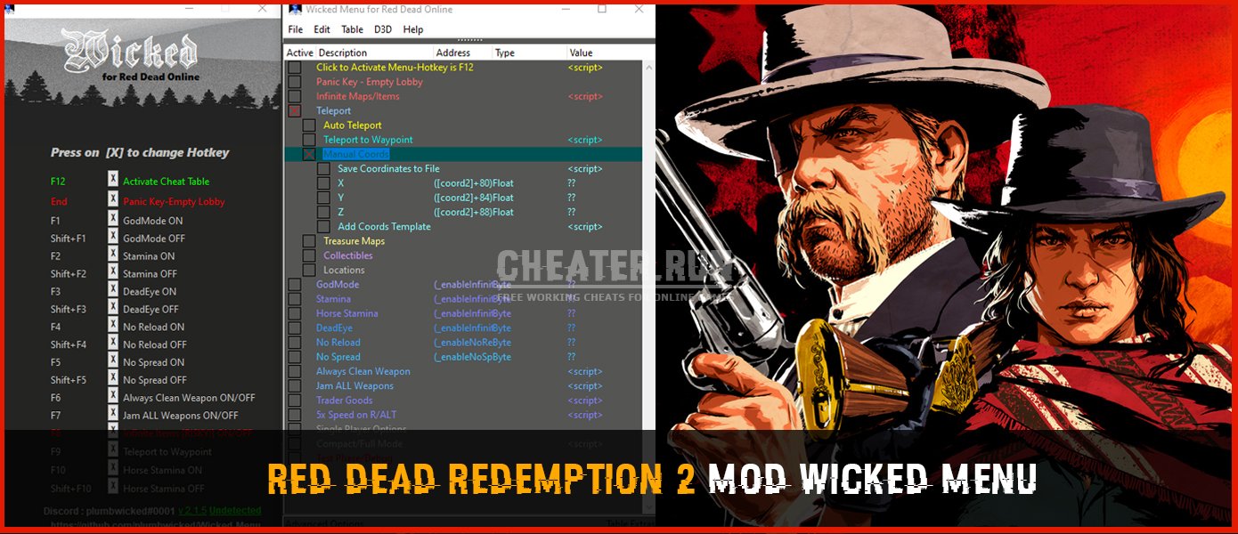 Red Dead Redemption 2 Mod Wicked Menu