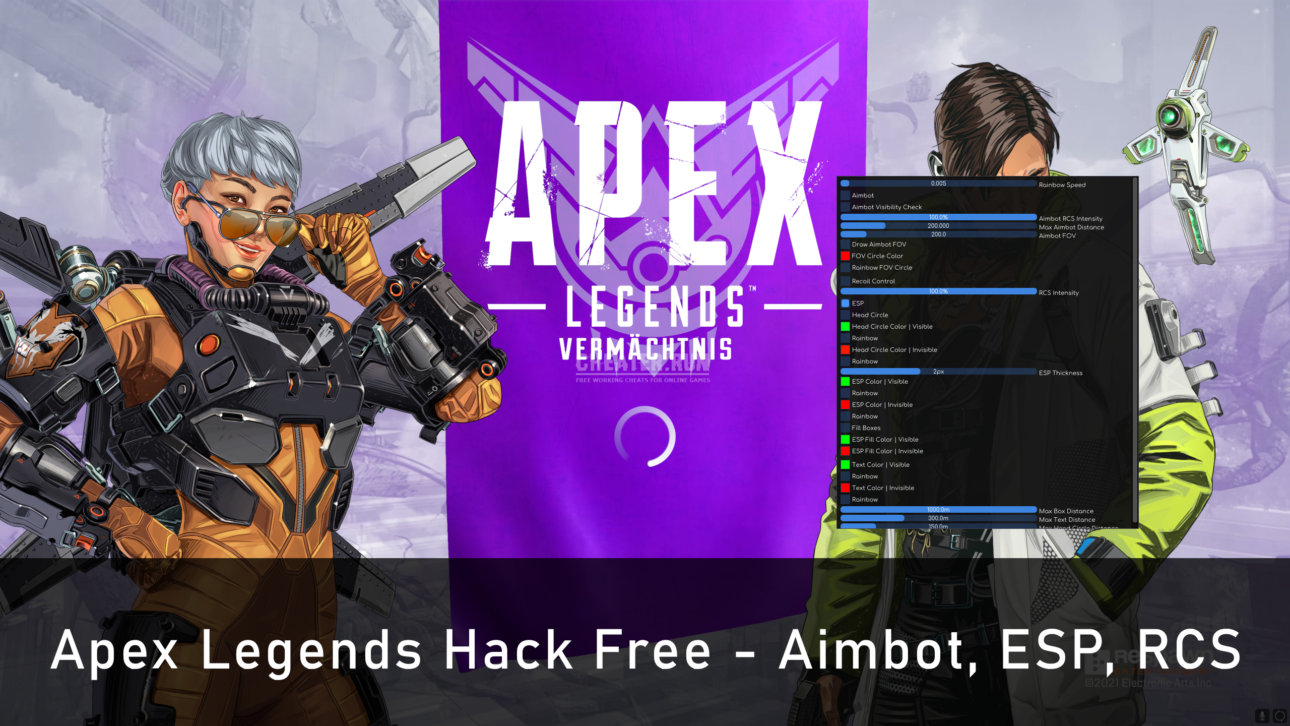 Download cheat for Apex Legends Hack Free - Aimbot, ESP, RCS