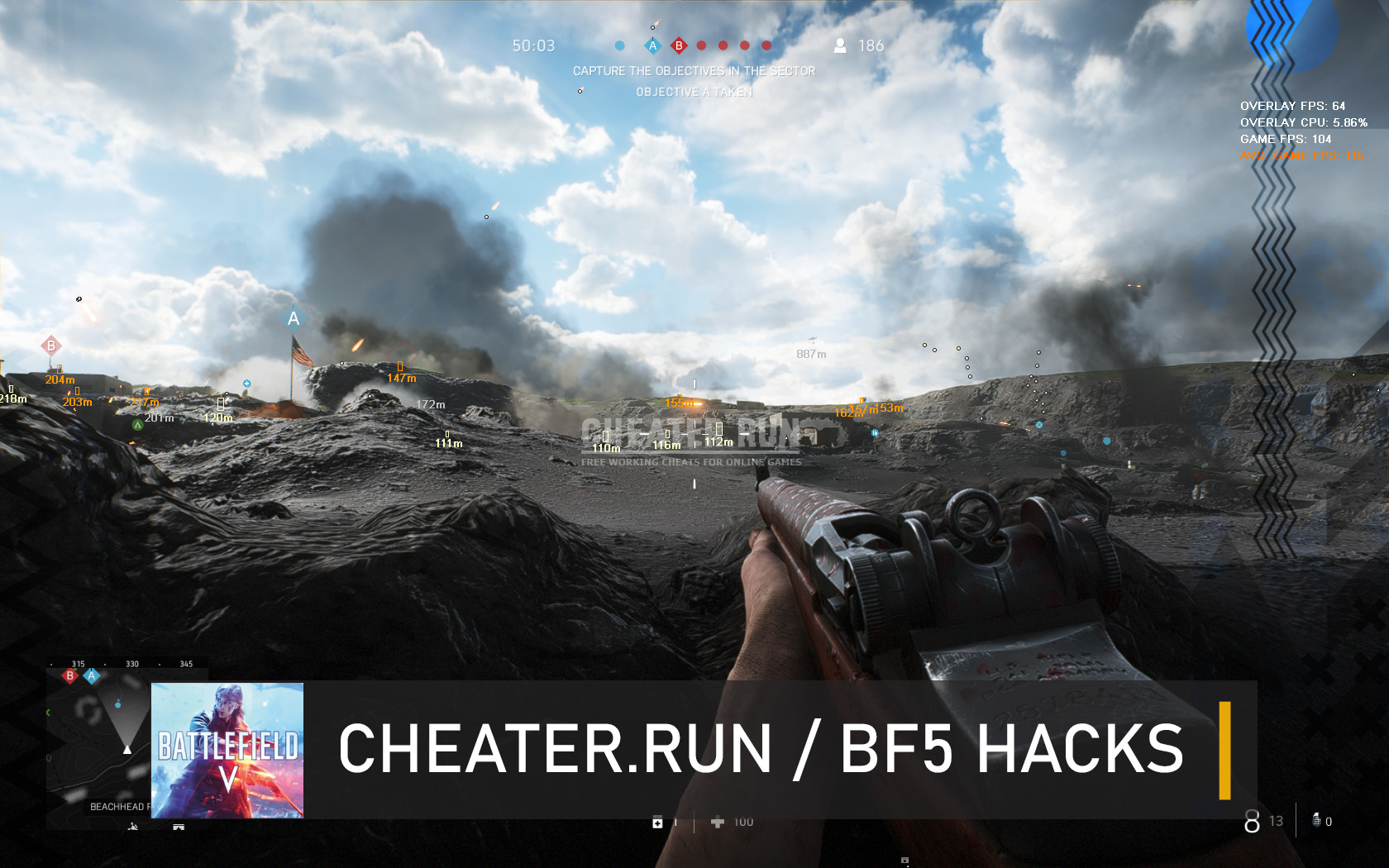 Overlay Hack for BF5 (ESP, ESP Line, Spectator warning, FairFight screenshot safe)