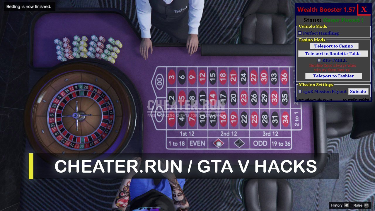 Roulette Cheat for GTA V Online - Wealth Booster