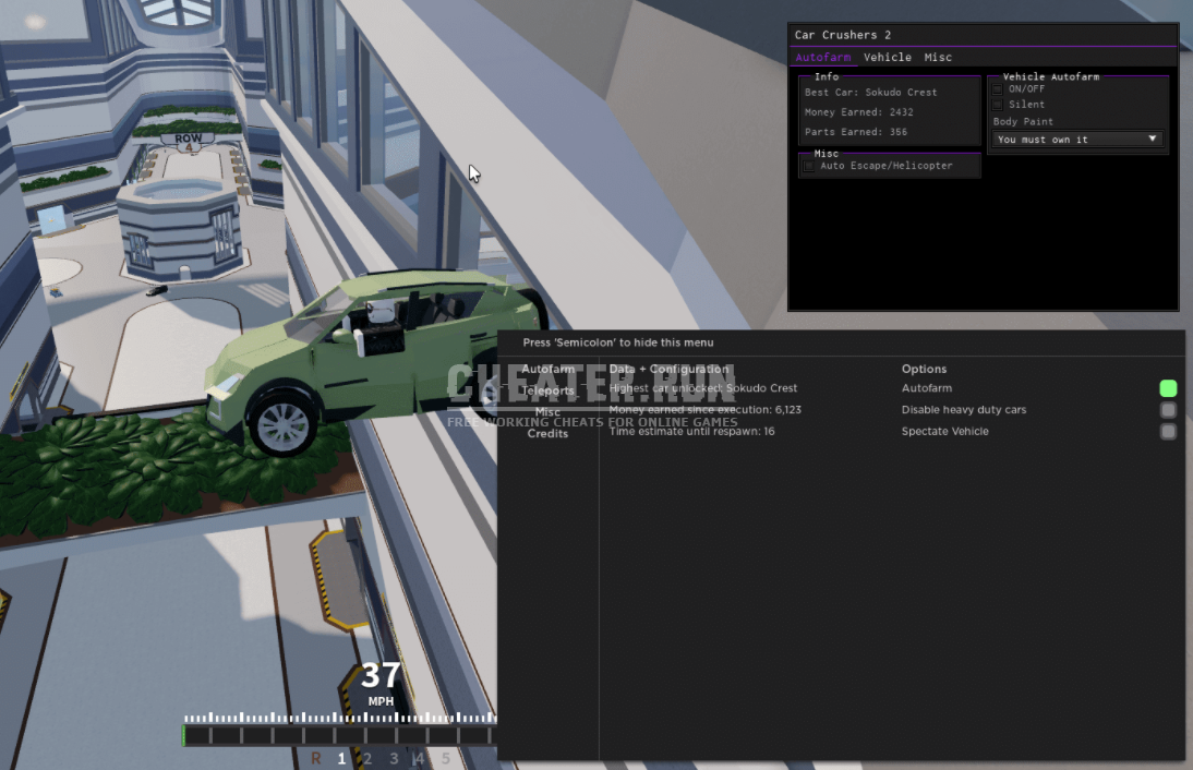 Roblox Car Crushers 2 Best Free Script » Download Free Cheats