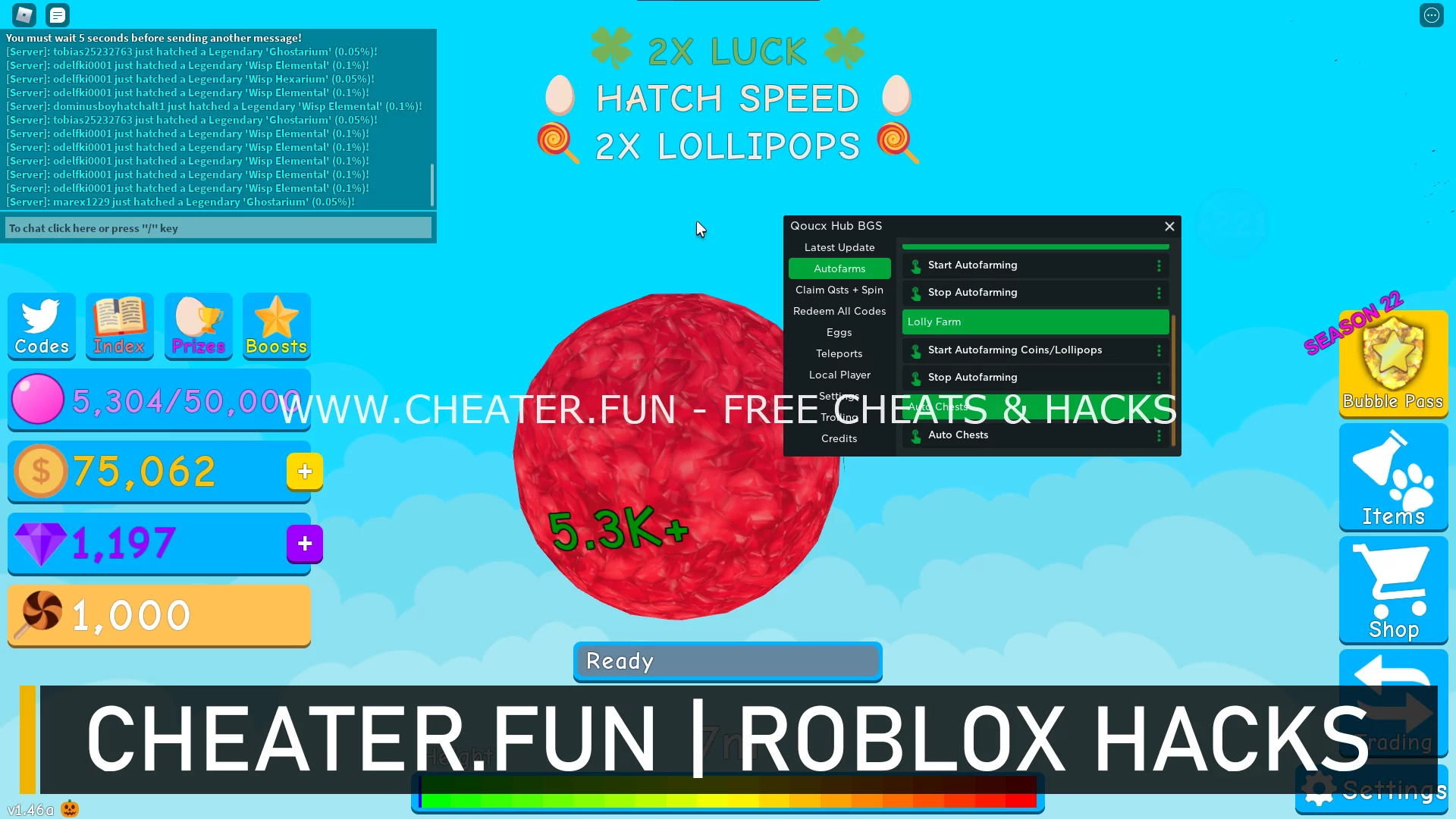 Bubble Gum Simulator Script Roblox Free - Auto Farm, Teleport, Player Mods