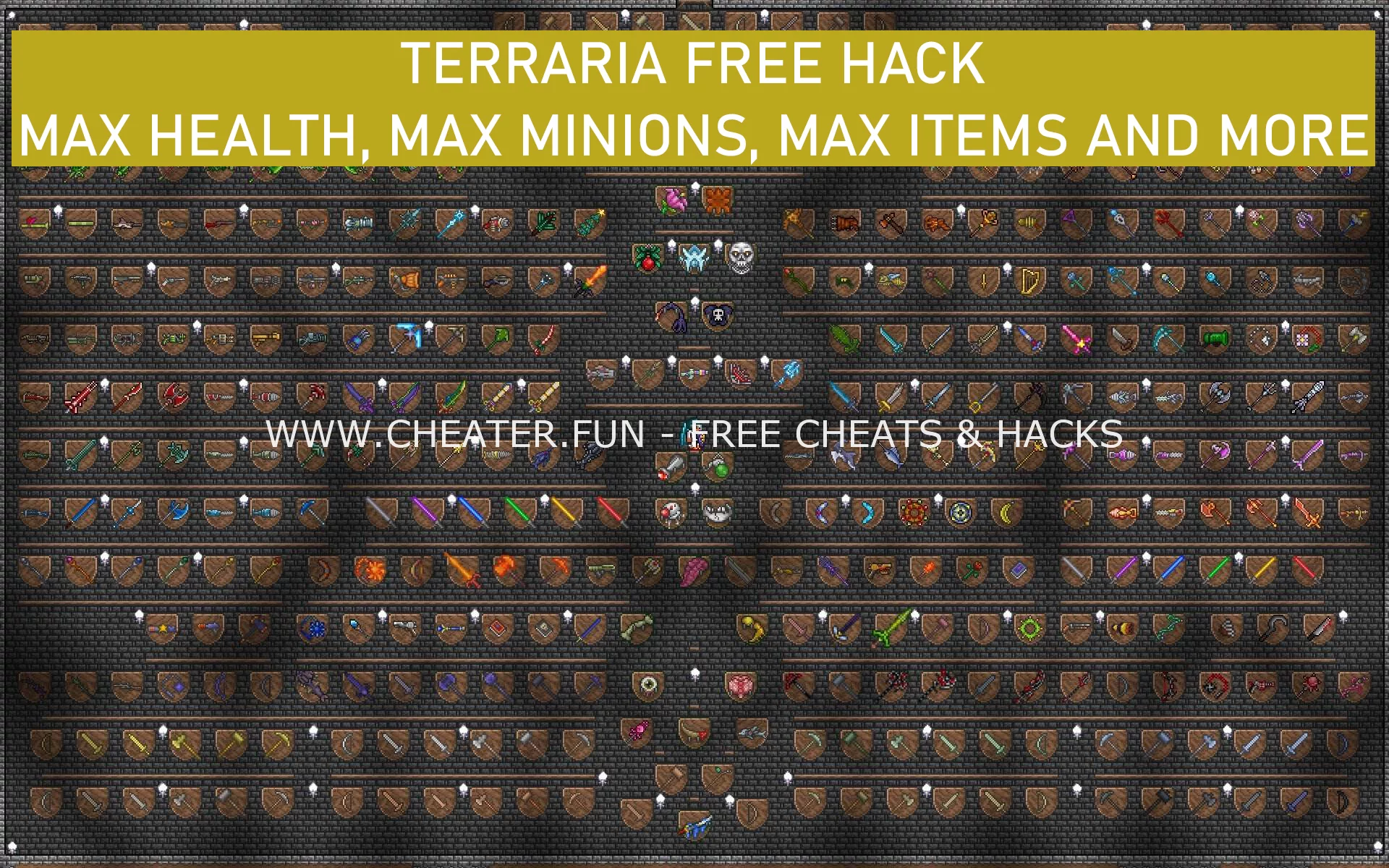 Terraria Free Hack - Max Health, Max Minions, Max Items and More