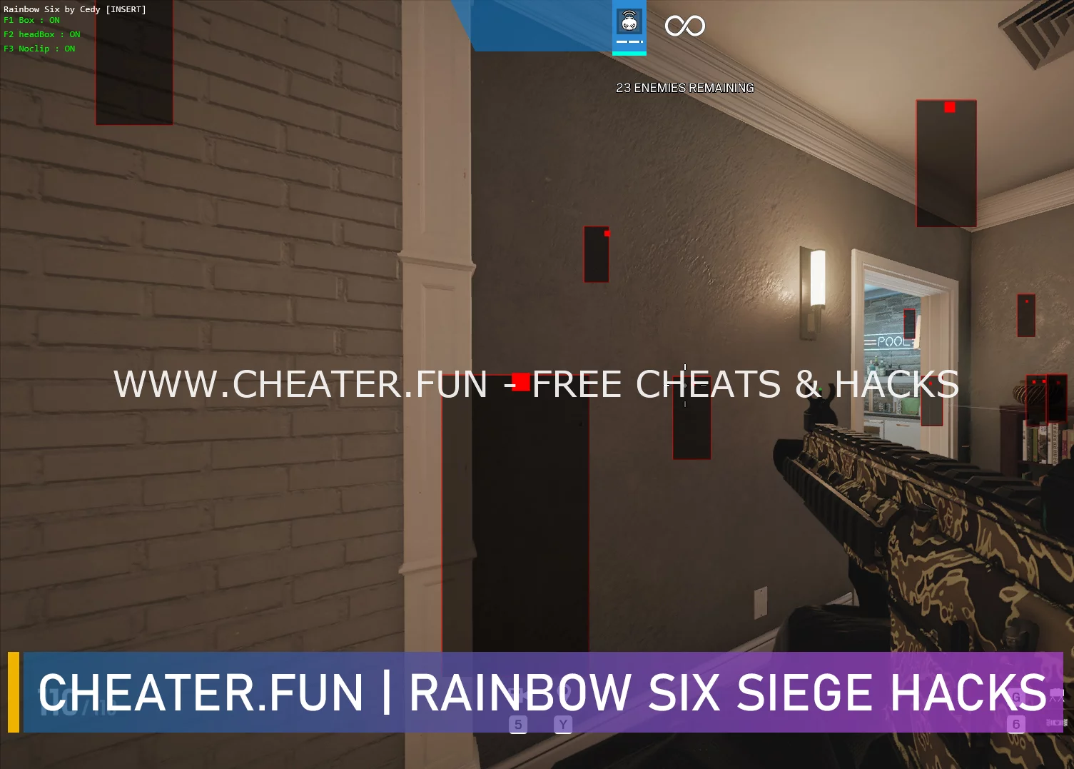 R6 Free Cheat for Rainbow Six Siege Online - ESP, NoClip, Aimbot