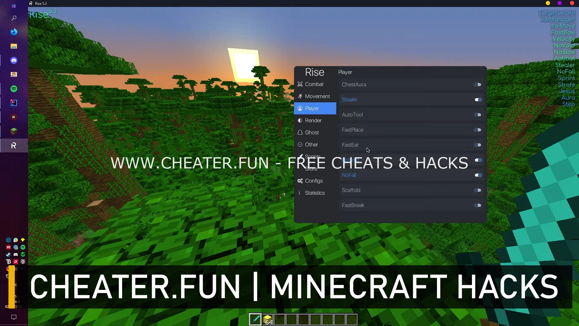 Rise Client Minecraft Cheat (Cracked Free)