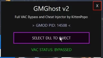 GMGhost -  Fast and simple Garry's Mod Injector