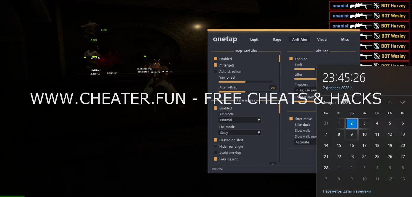 OneTap v2 (Crack) 08.08.2020 + Tutorial   — Multiplayer  Cheats & Hacks