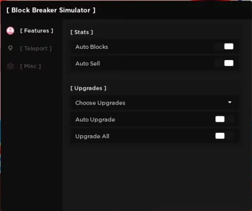 The Best GUI Menu Block Breaker Simulator Roblox