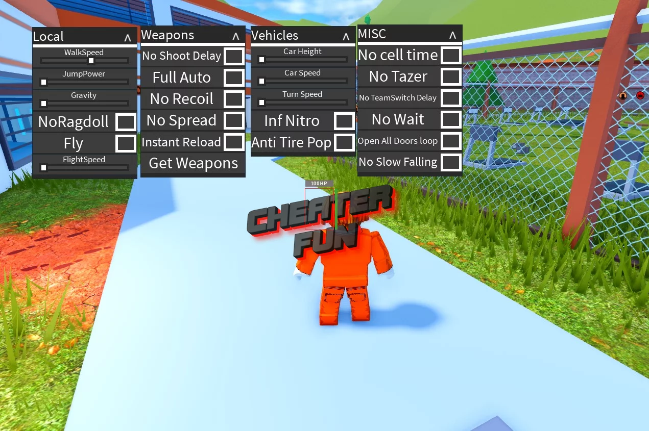 Roblox Jailbreak GUI - Weapons, Vehicles, Teleports & More