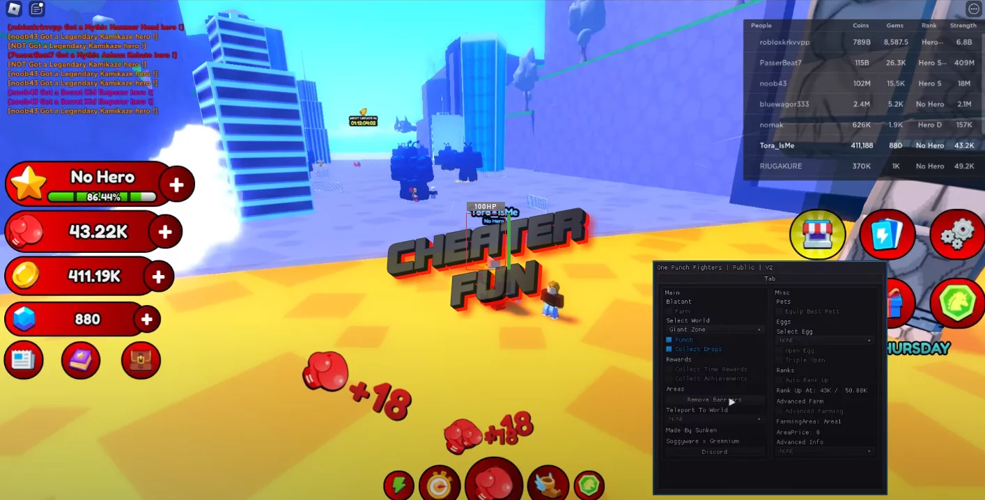 Roblox One Punch Fighters Script