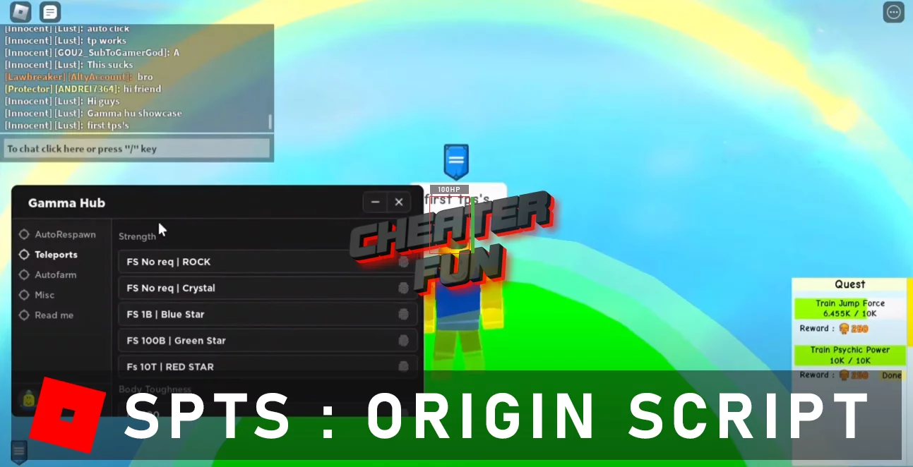 SPTS : Origin Script - Auto Farm GUI