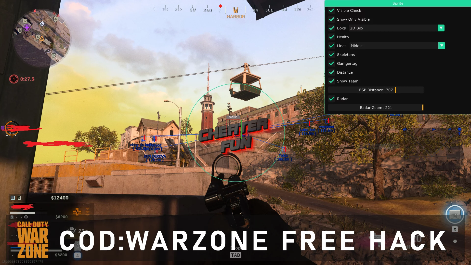 Warzone Cheat Free: ESP, WALLHACK, AIMBOT, RADAR HACK