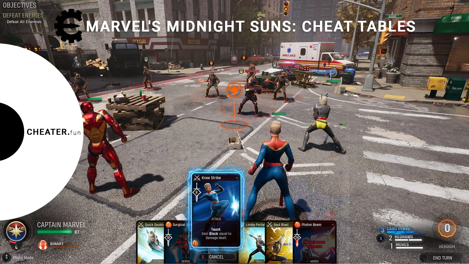 Marvel's Midnight Suns: Cheat Tables - Trainer, God Mode