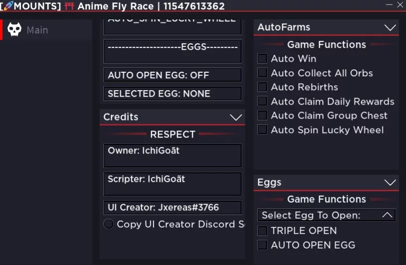 ToraIsMe Anime Fly Race Script