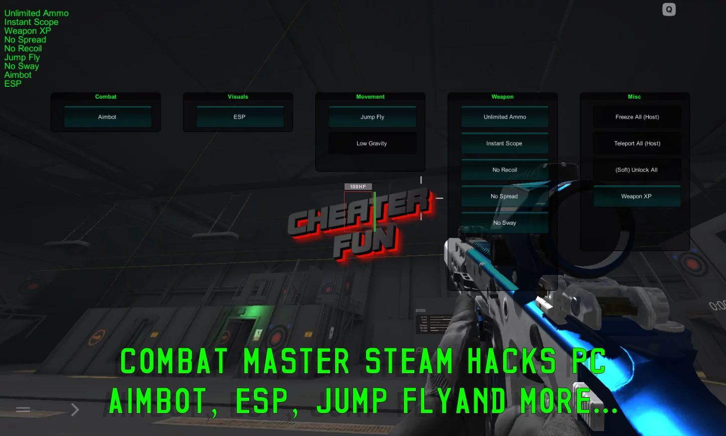 Combat Master Steam Hacks PC: Aimbot, ESP, Jump Fly